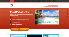 Desktop Screenshot of liburankepulauseribu.com